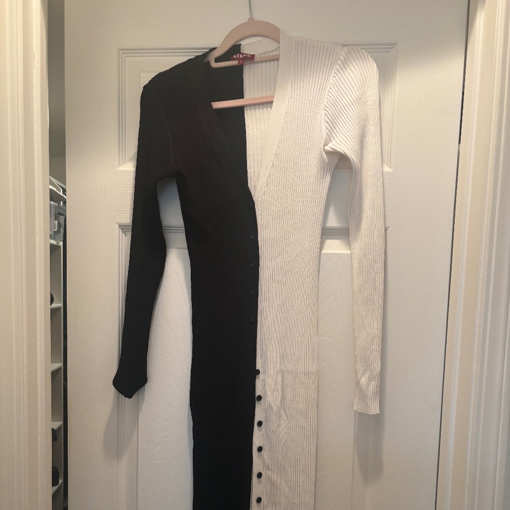 Staud Black and White dress